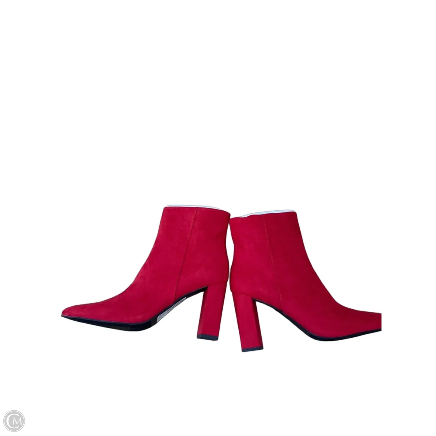 Boots Ankle Heels By Wild Pair In Red, Size: 9.5