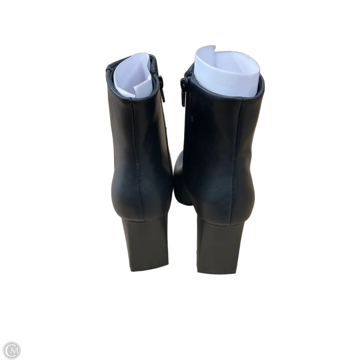 Boots Ankle Heels By Wild Pair In Black, Size: 9.5