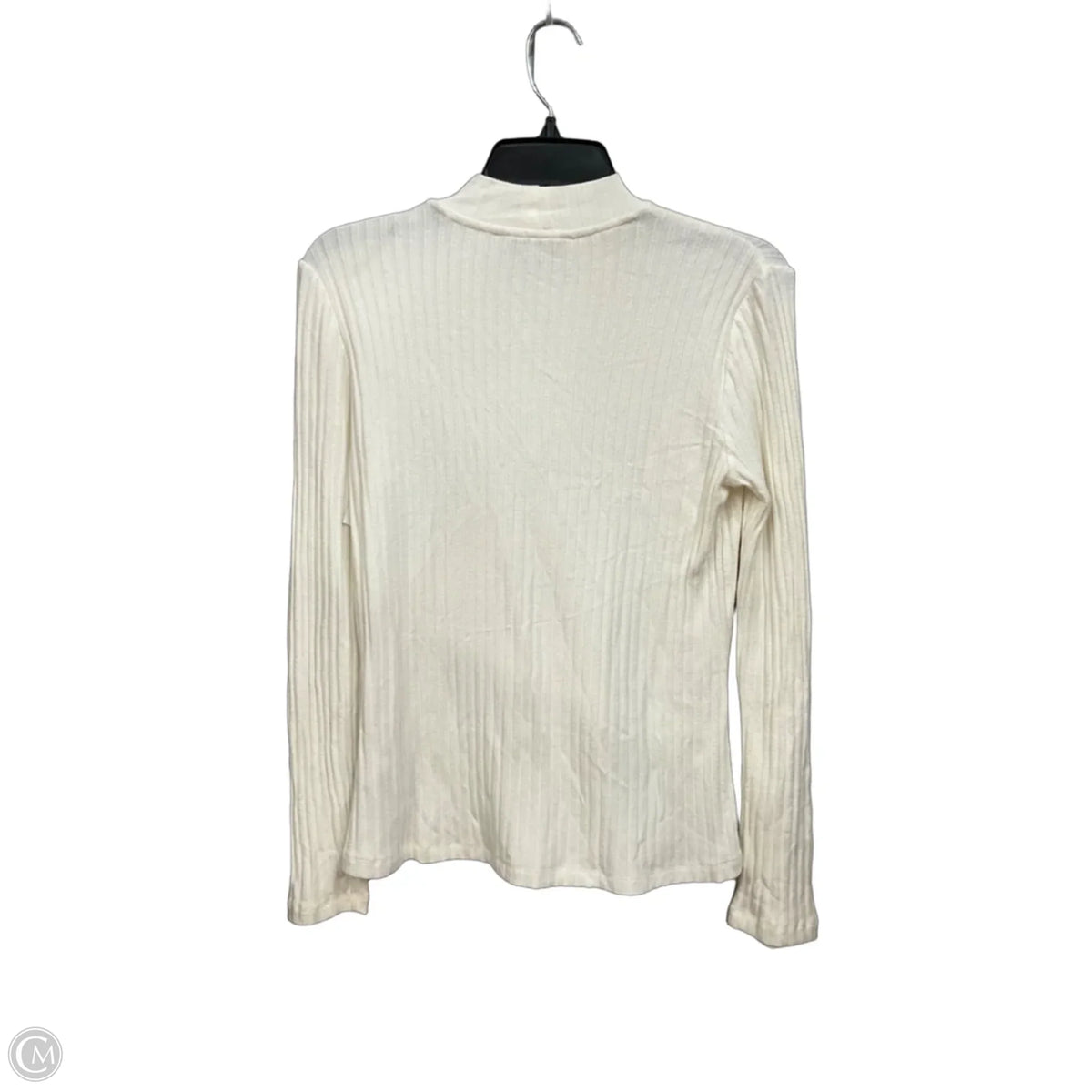 Top Long Sleeve By Liverpool In Cream, Size: Xl