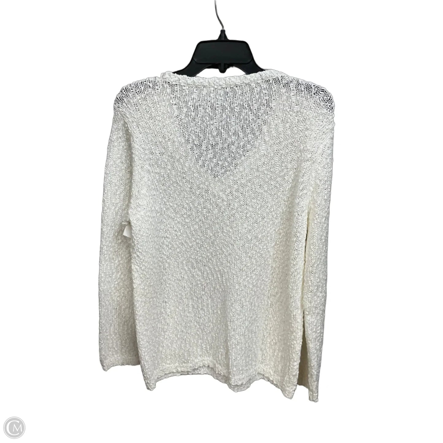 Top Long Sleeve By Talbots In Cream, Size: Lp
