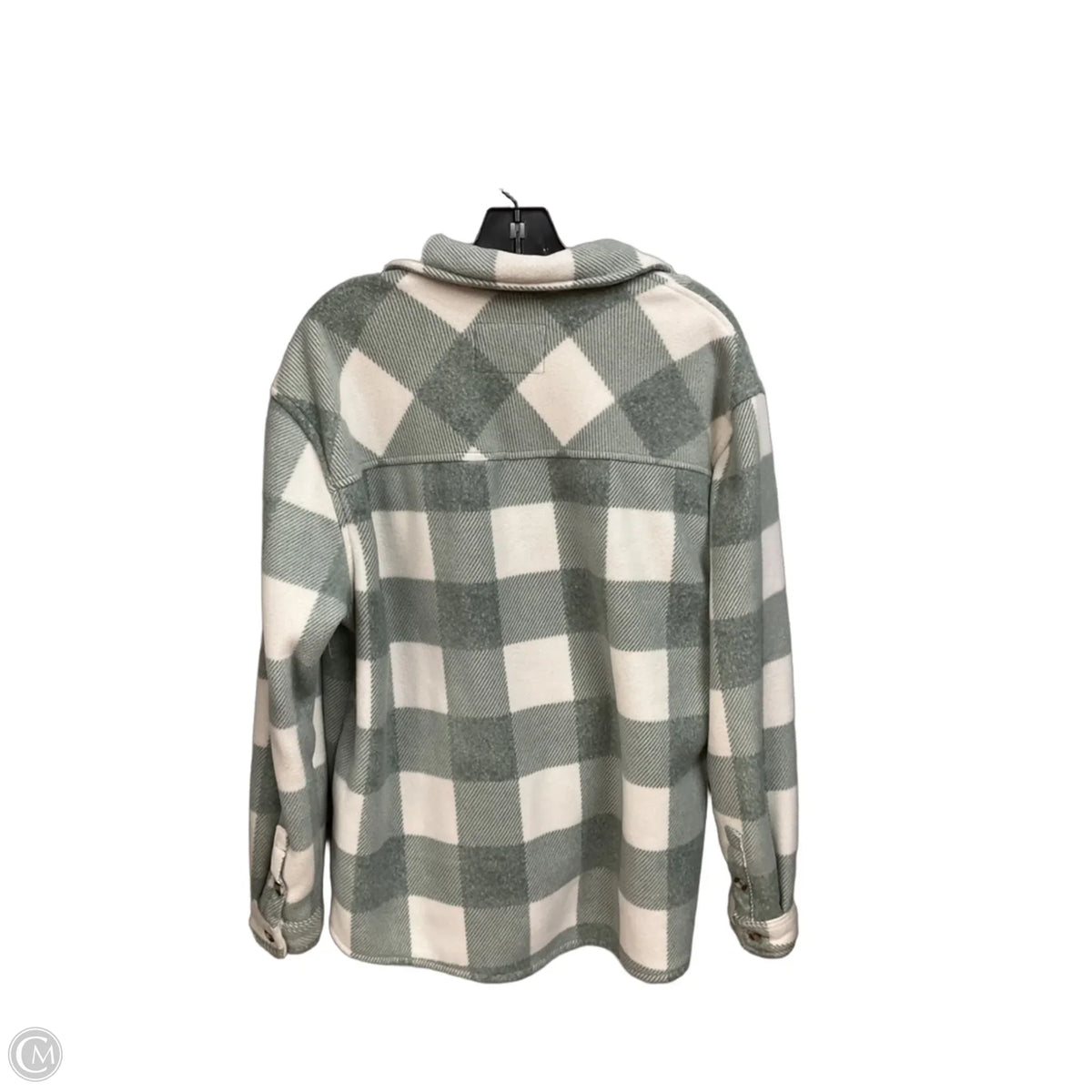 Jacket Shirt By Sage In Plaid Pattern, Size: Xl