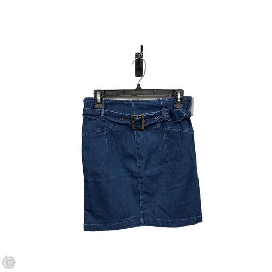 Skirt Mini & Short By Free People In Blue Denim, Size: 8