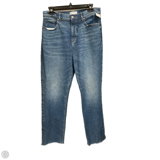 Jeans Straight By Loft In Blue Denim, Size: 8