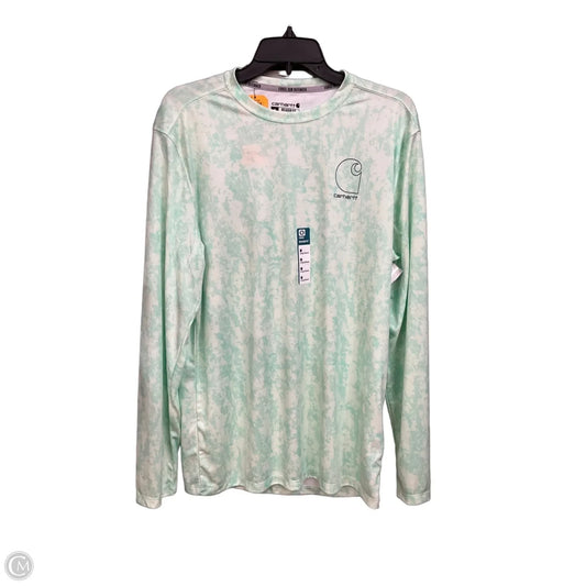 Athletic Top Long Sleeve Crewneck By Carhartt In Green, Size: M