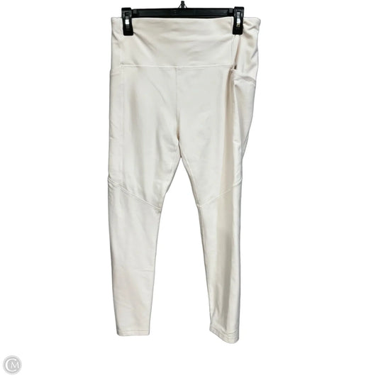 Athletic Leggings By Calia In Cream, Size: L