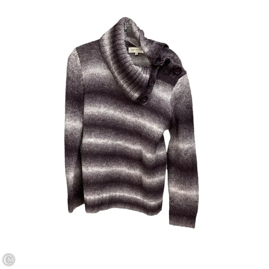 Sweater By Jones New York In Purple & White, Size: Xl