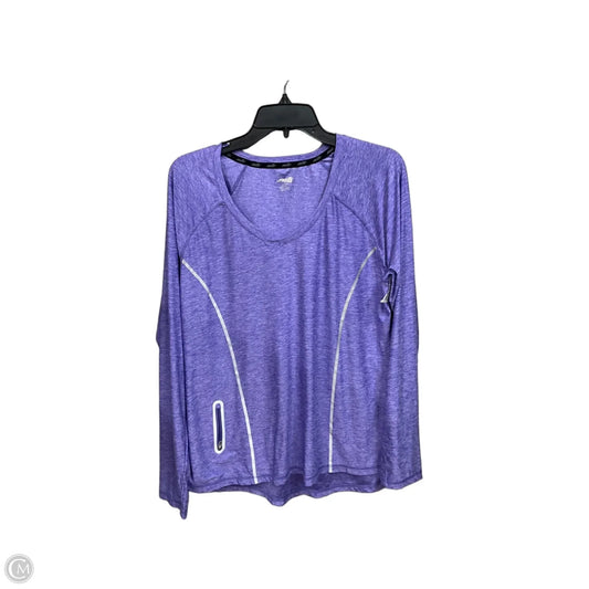 Athletic Top Long Sleeve Crewneck By Avia In Purple, Size: Xl