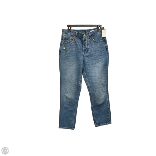Jeans Straight By J. Crew In Blue Denim, Size: 4