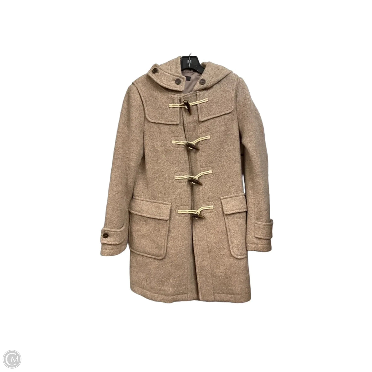 Coat Wool By Uniqlo In Tan, Size: S