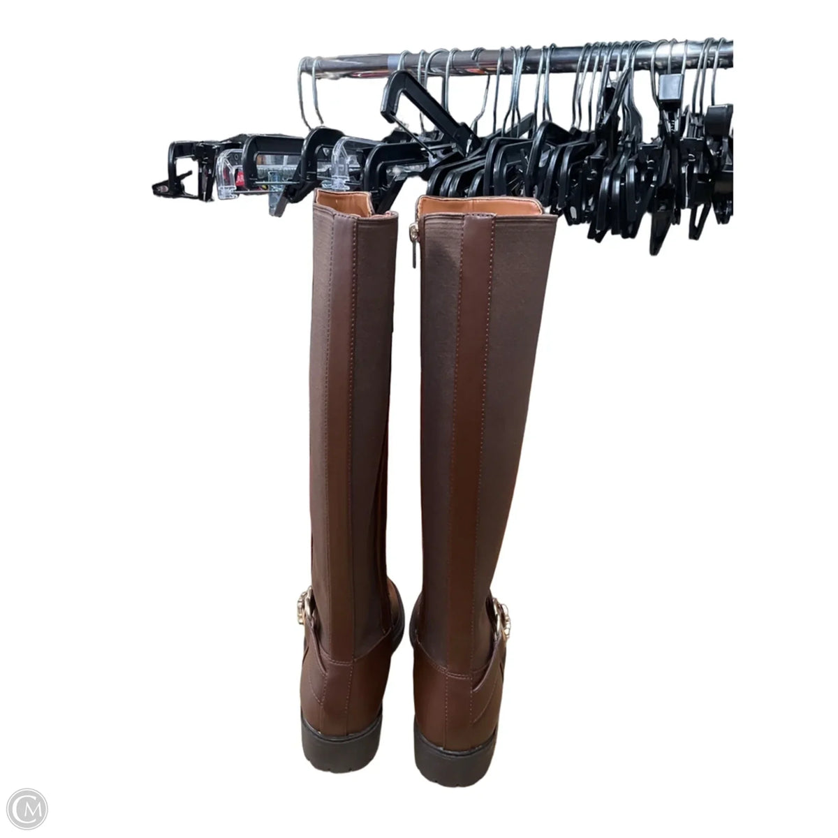Boots Designer By Coach In Brown, Size: 7