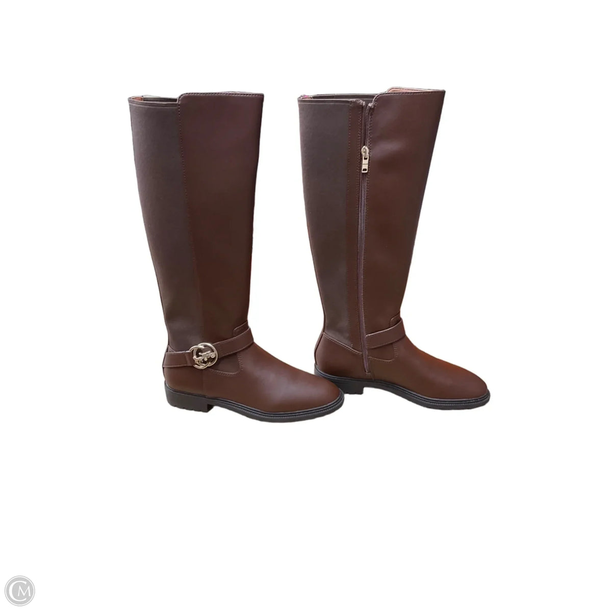 Boots Designer By Coach In Brown, Size: 7