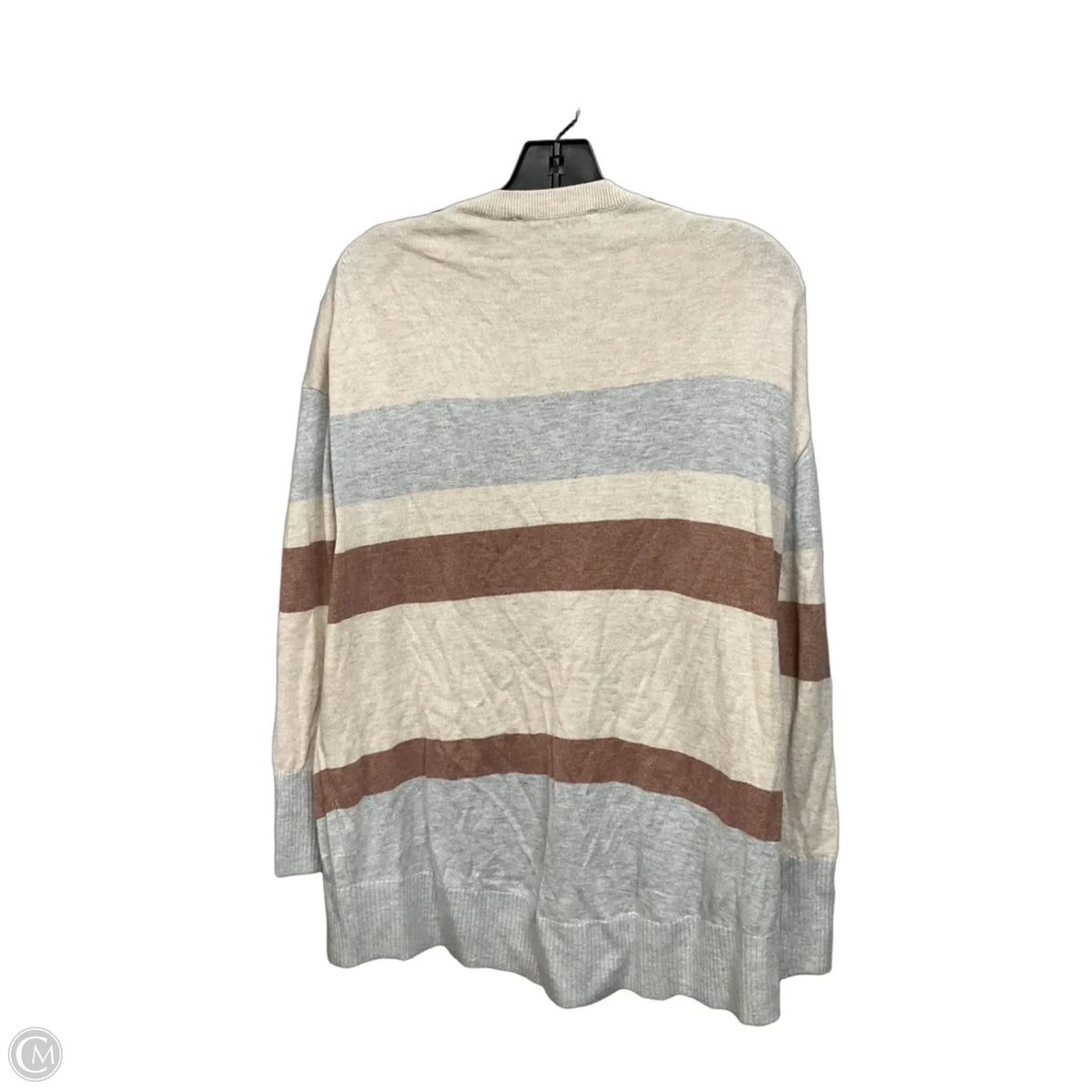 Top Long Sleeve By Loft In Striped Pattern, Size: S