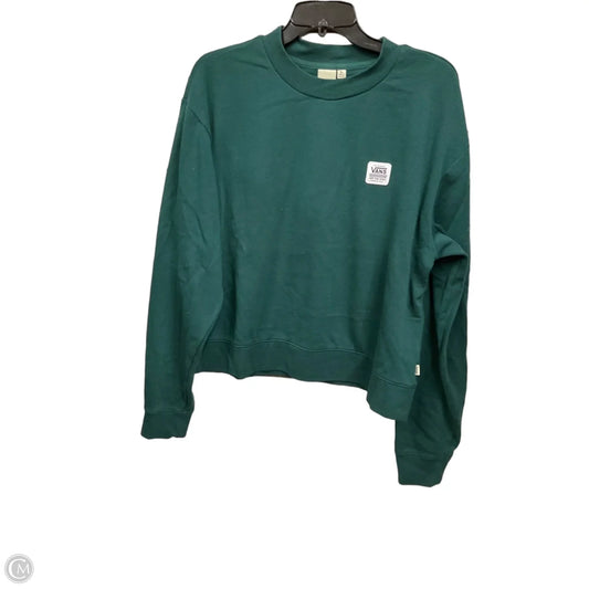 Sweatshirt Crewneck By Vans In Green, Size: Xl