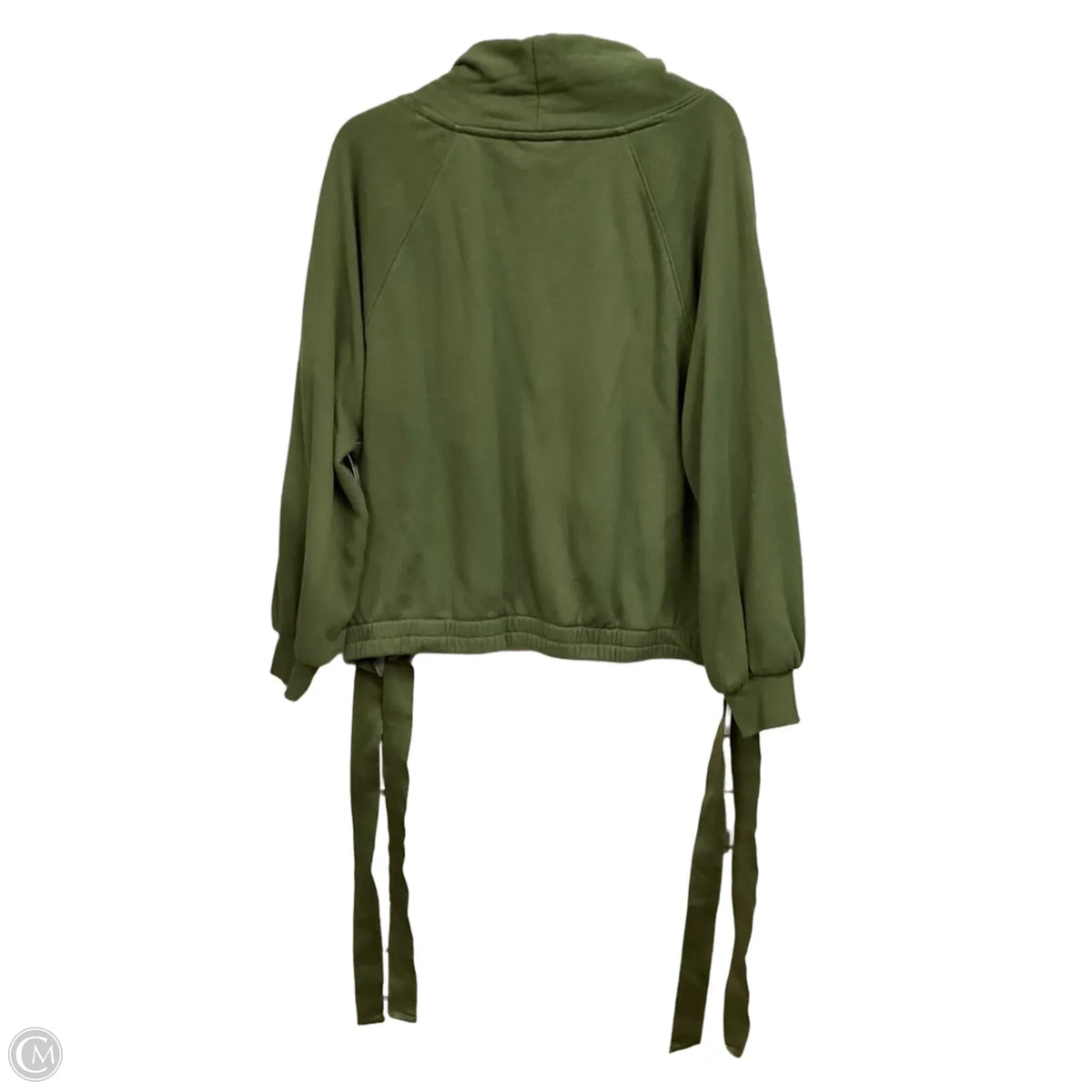 Sweatshirt Collar By Loft In Green, Size: L
