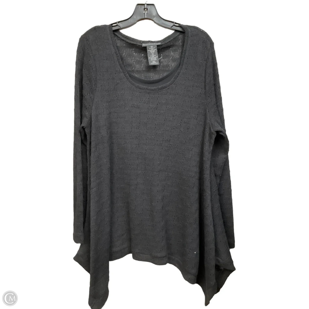 Top Long Sleeve By Grace Elements In Black, Size: Xxl