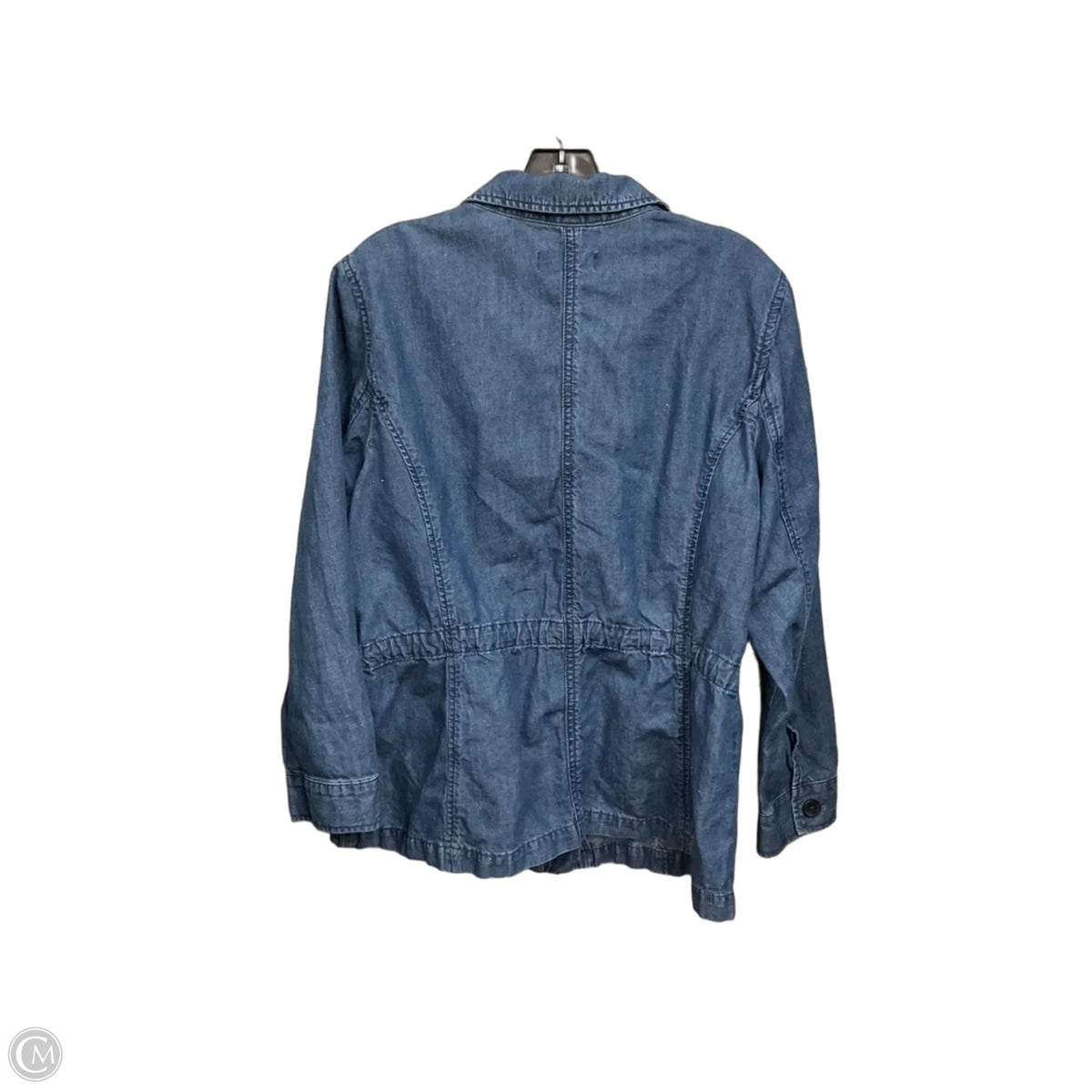 Jacket Denim By Talbots In Blue Denim, Size: Xl