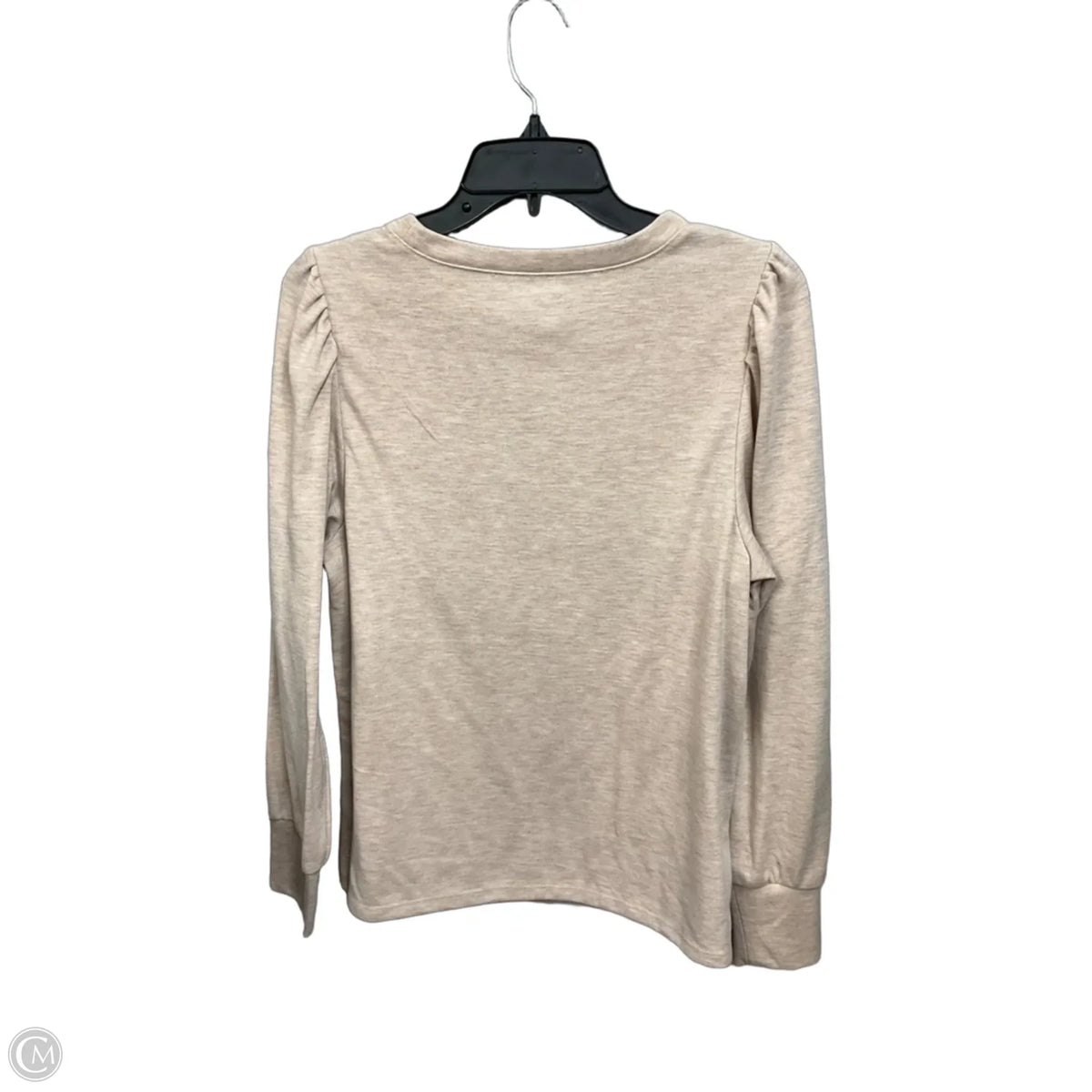 Top Long Sleeve By Loft In Tan, Size: L