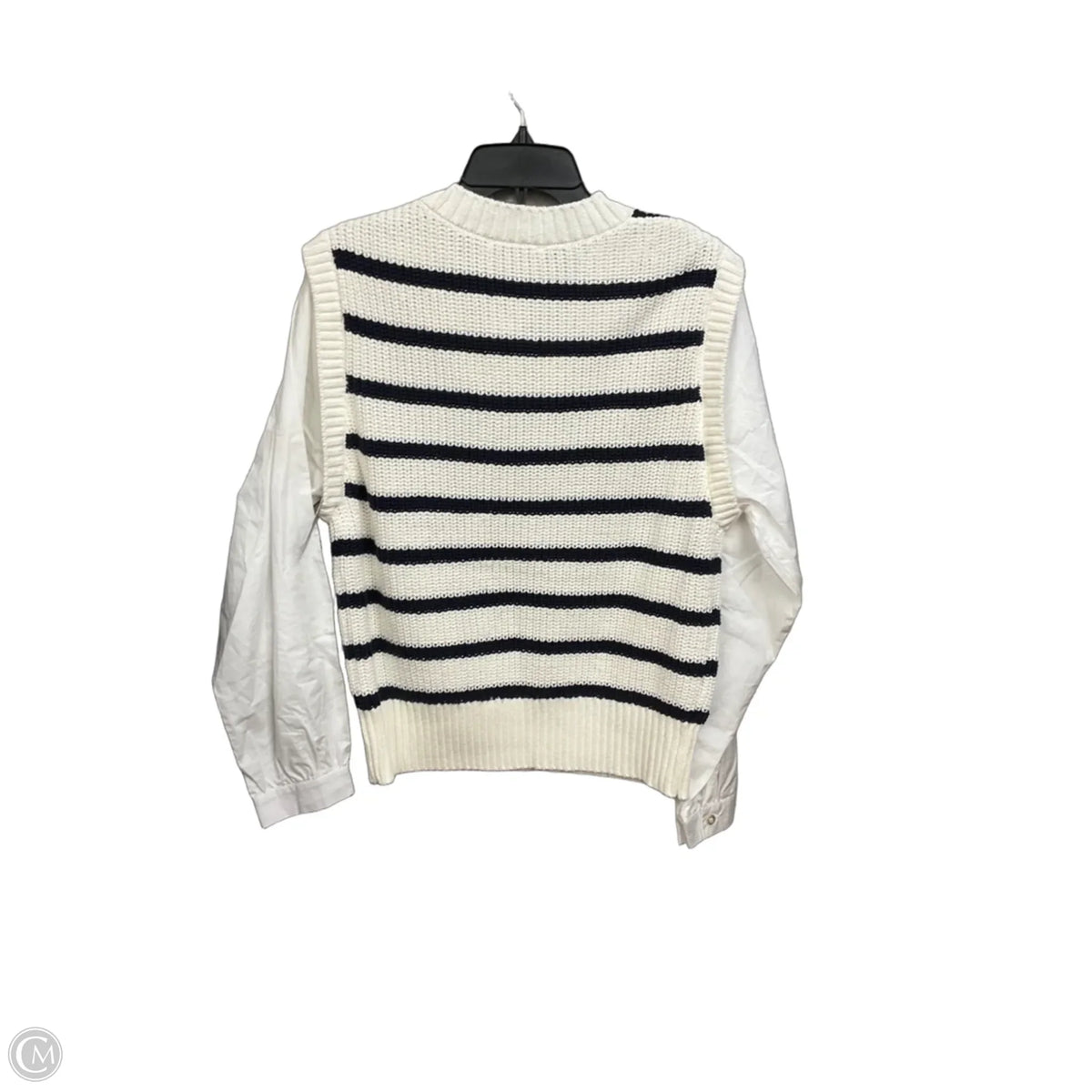 Top Long Sleeve By Industry In Striped Pattern, Size: L