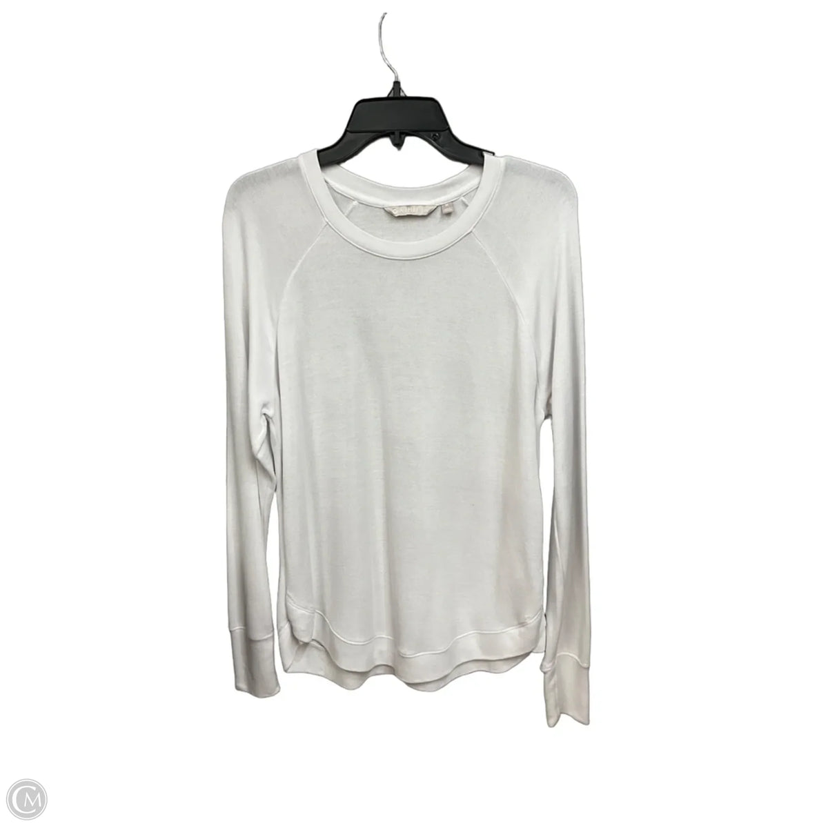Top Long Sleeve By Athleta In White, Size: M