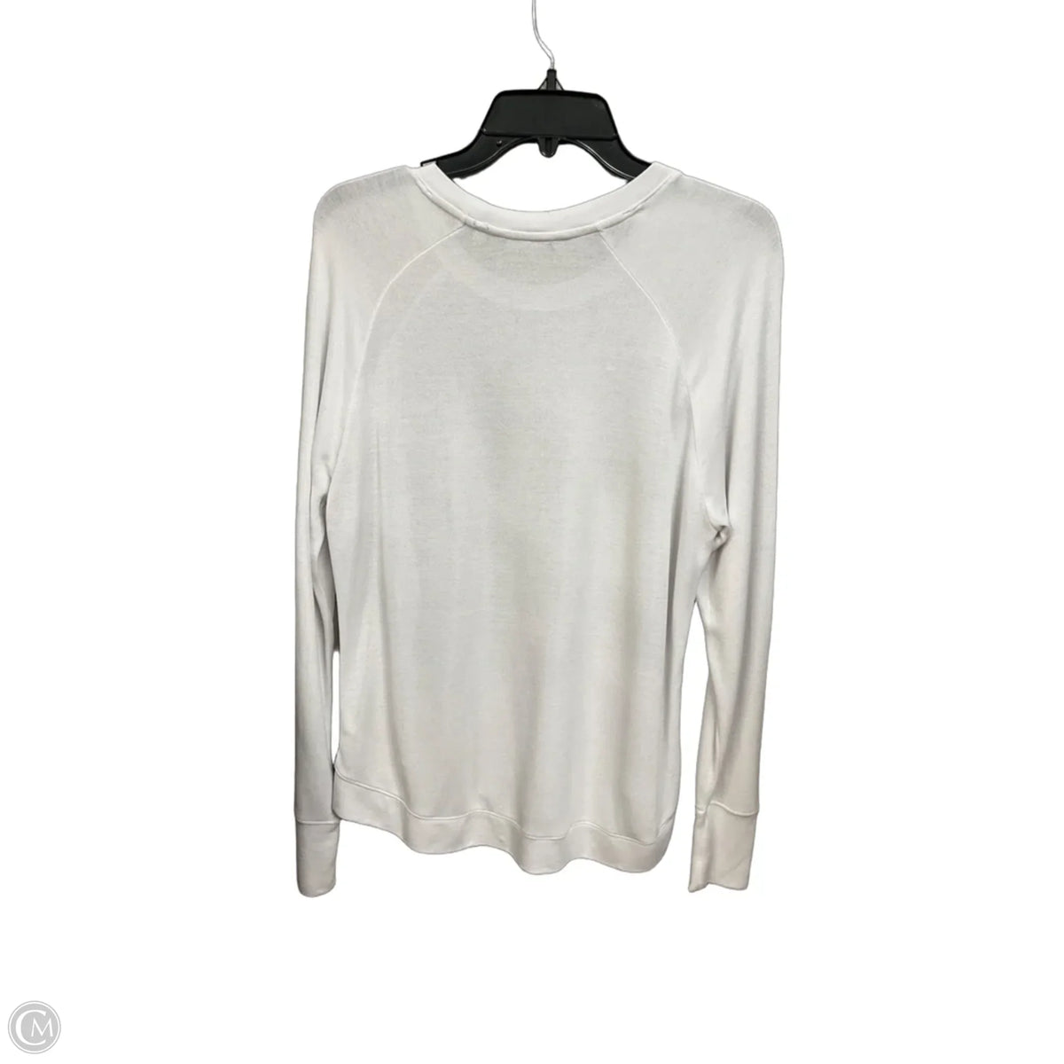 Top Long Sleeve By Athleta In White, Size: M