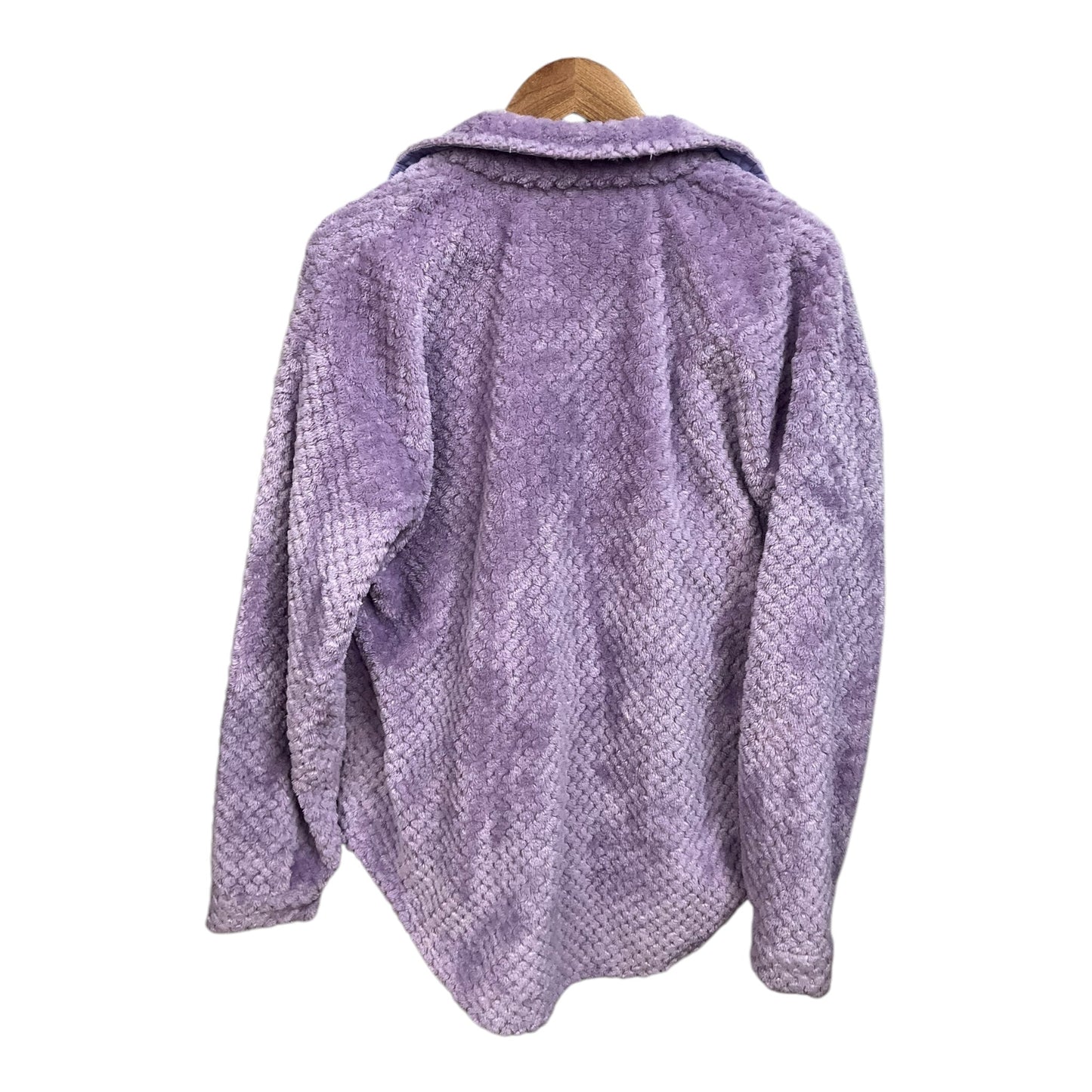 Jacket Faux Fur & Sherpa By Simply Southern In Purple, Size: L