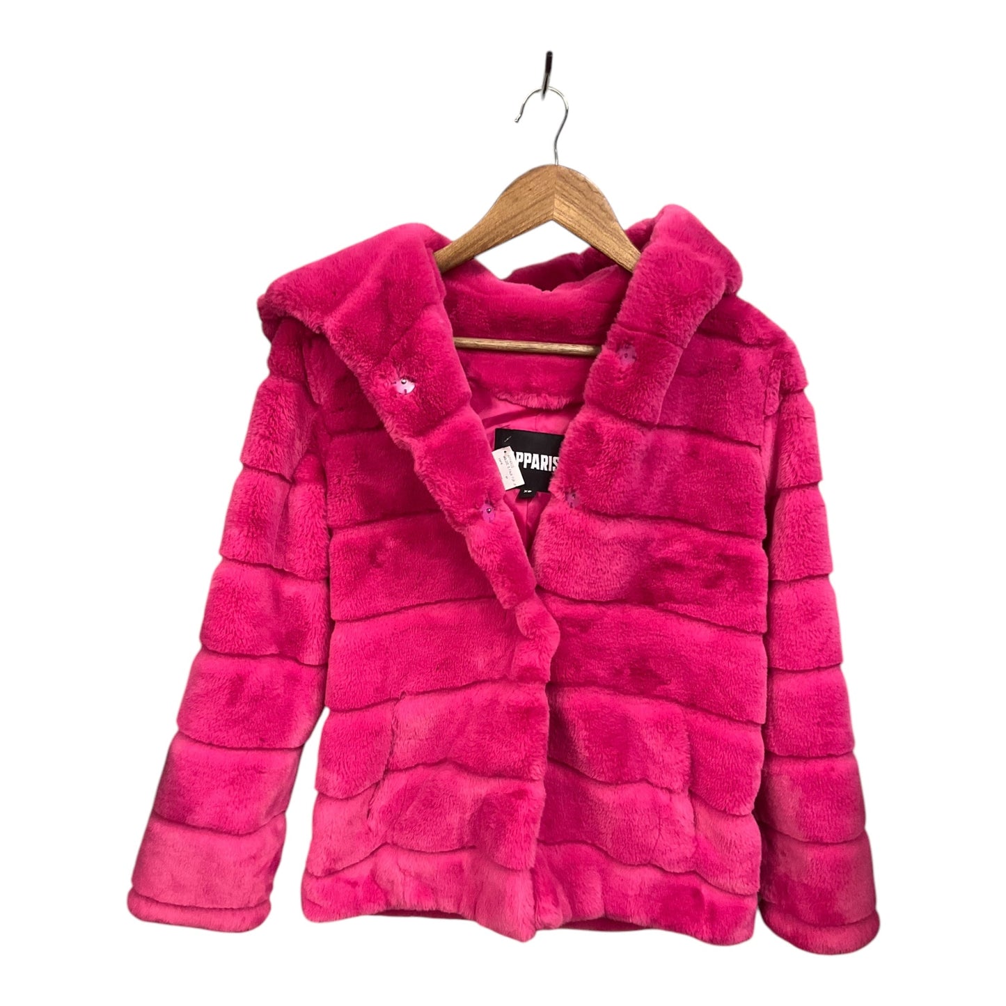 Coat Faux Fur & Sherpa By Cmb In Pink, Size: Xs