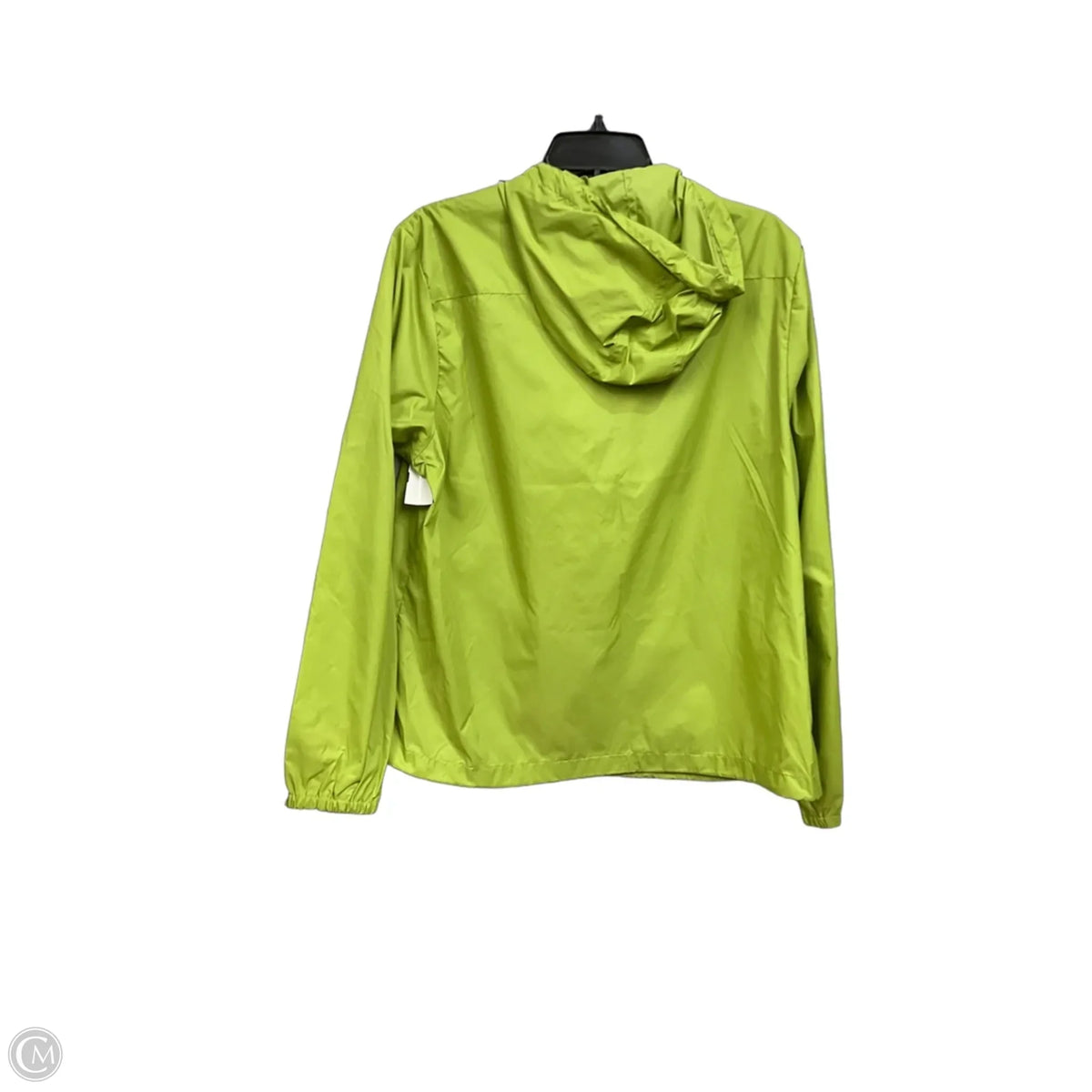 Jacket Windbreaker By Eddie Bauer In Chartreuse, Size: Xl