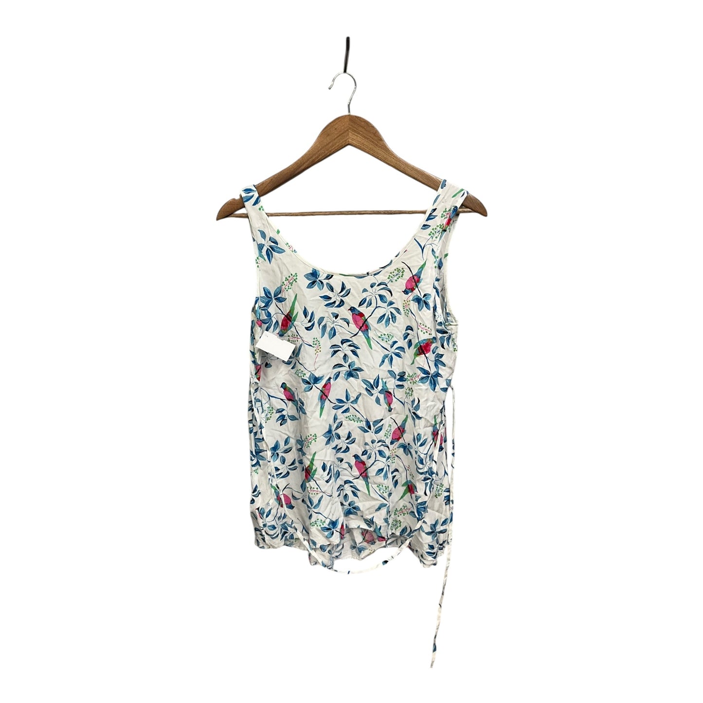 Top Sleeveless By Motherhood In Blue & White, Size: M