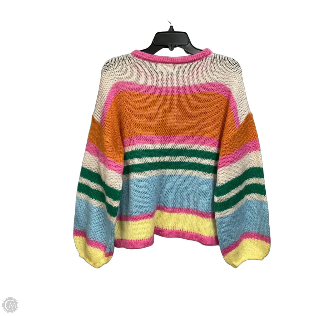 Sweater By Clothes Mentor In Striped Pattern, Size: M