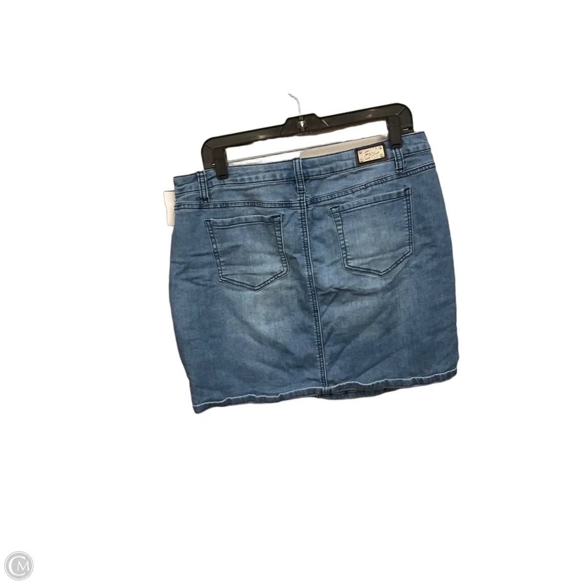 Skirt Mini & Short By Easel In Blue Denim, Size: 14