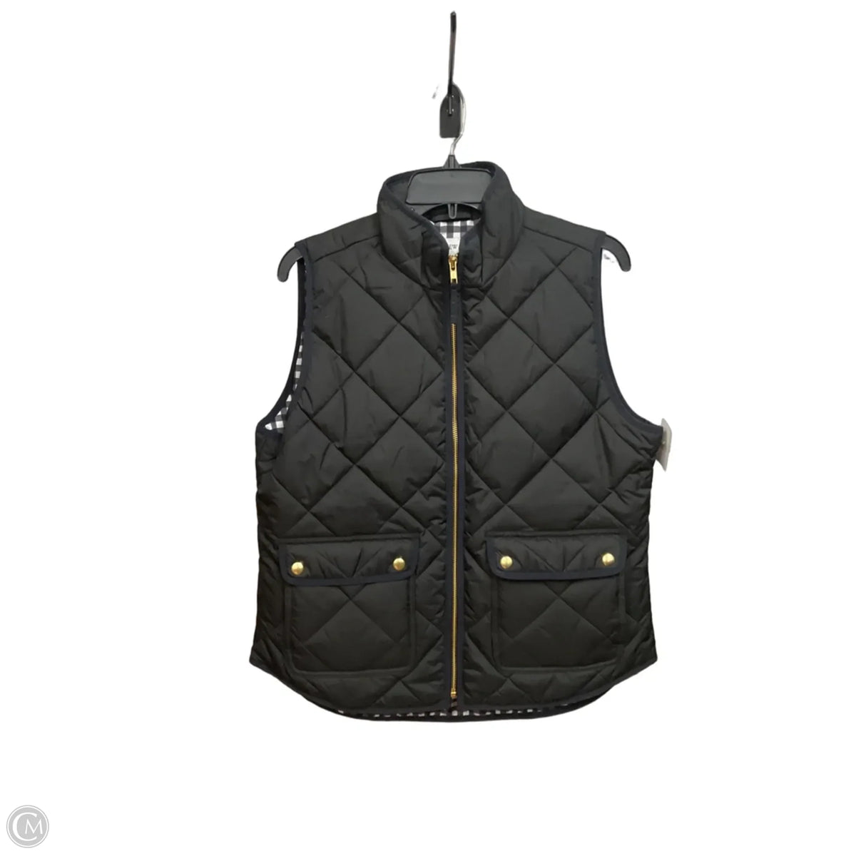 Vest Puffer & Quilted By J. Crew In Grey, Size: M