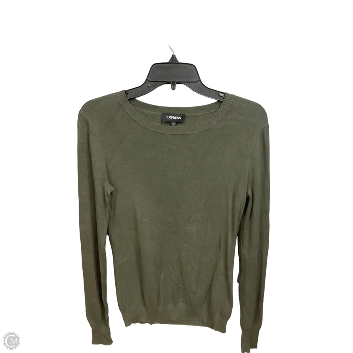 Top Long Sleeve By Express In Green, Size: M