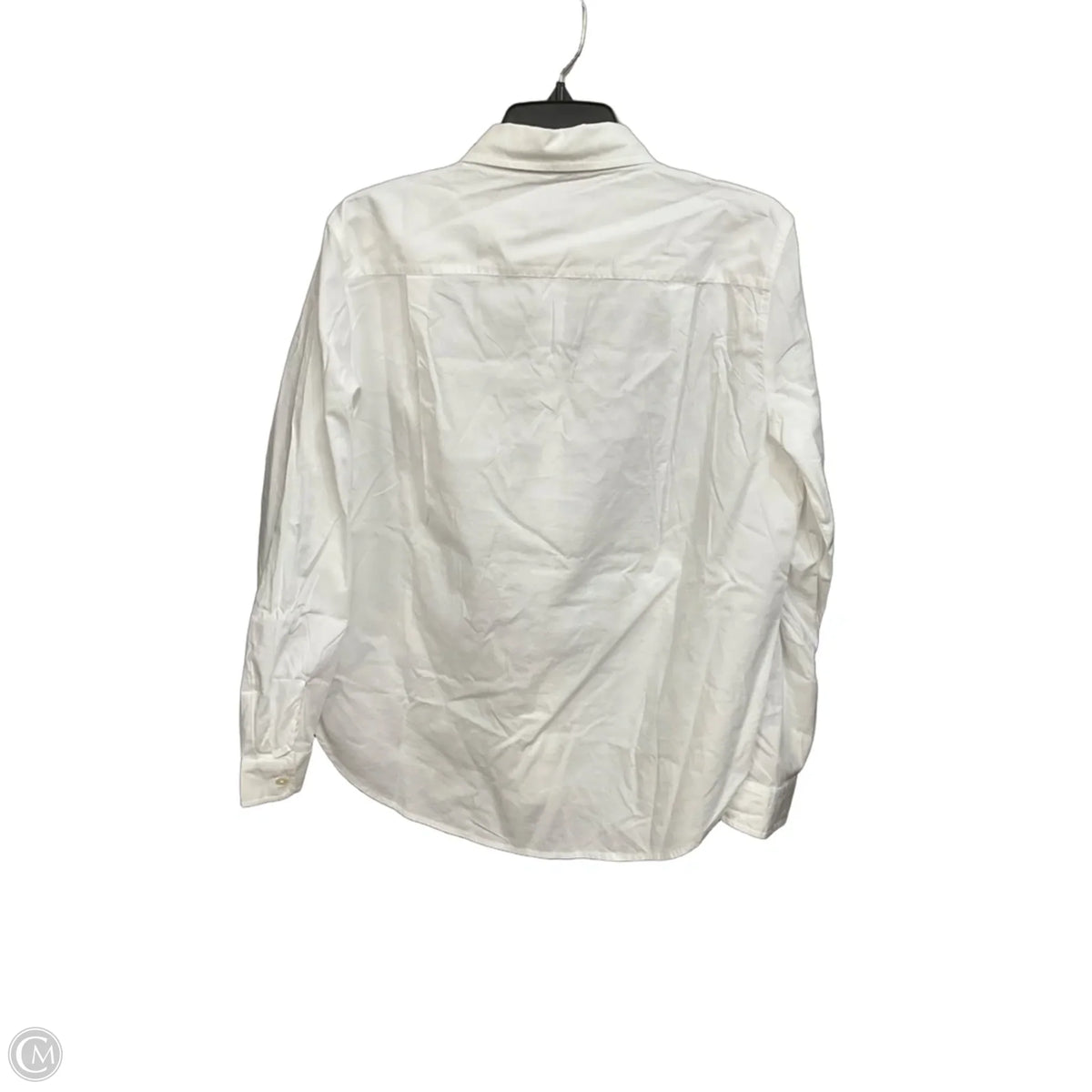 Blouse Long Sleeve By Loft In White, Size: S