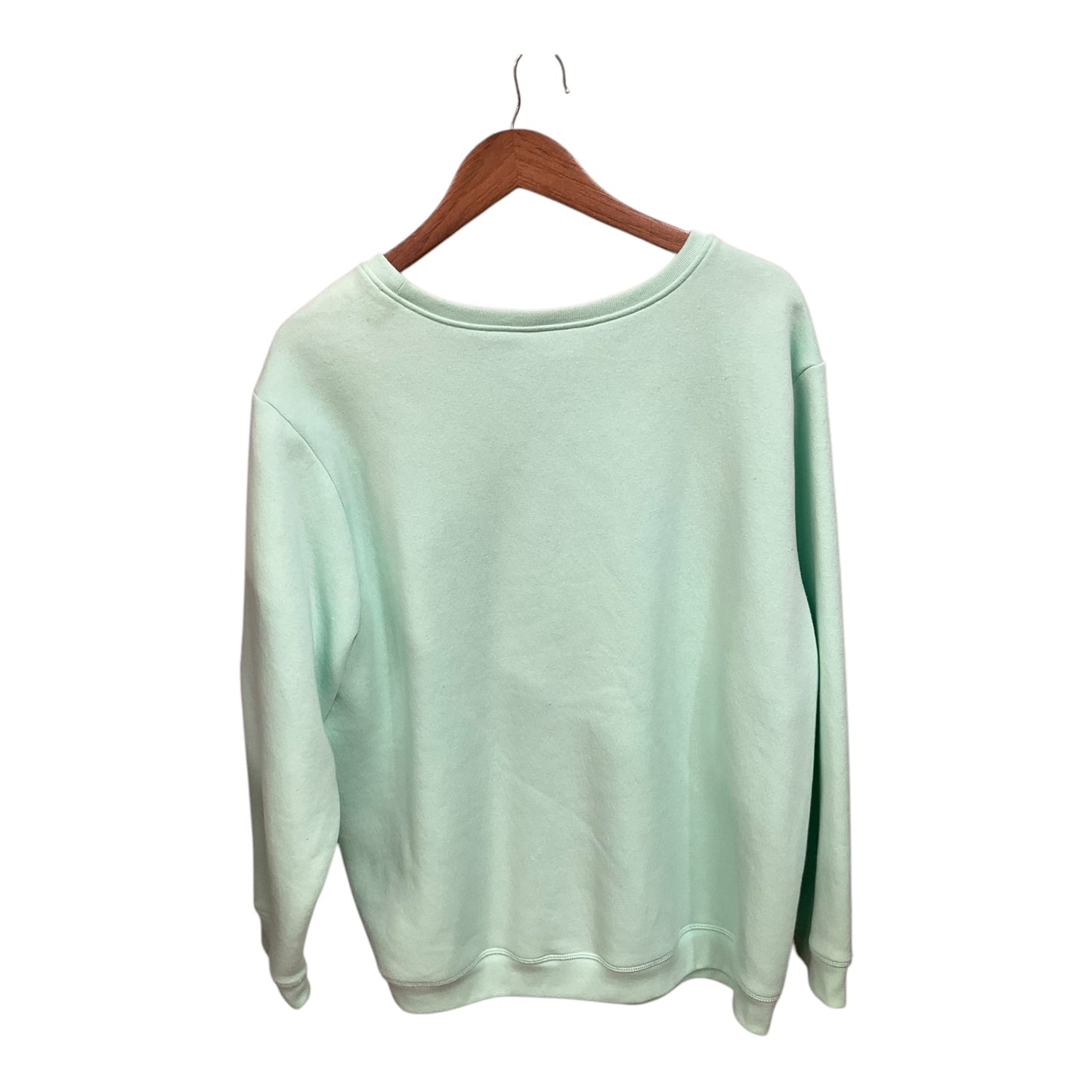 Sweatshirt Collar By Karen Scott In Green, Size: 2x