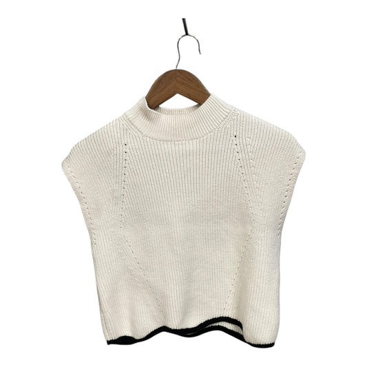 Vest Sweater By Maeve In Ivory, Size: M