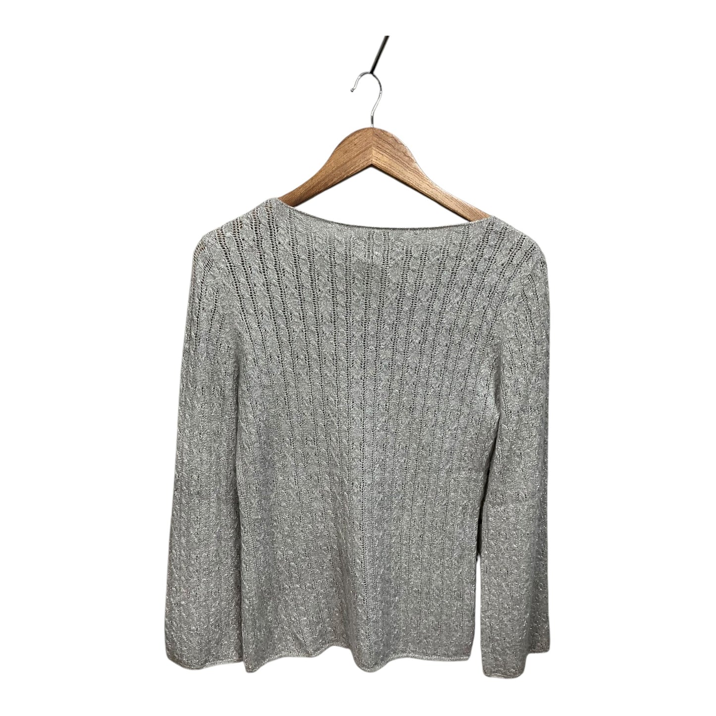 Sweater By Adrienne Vittadini In Grey, Size: S