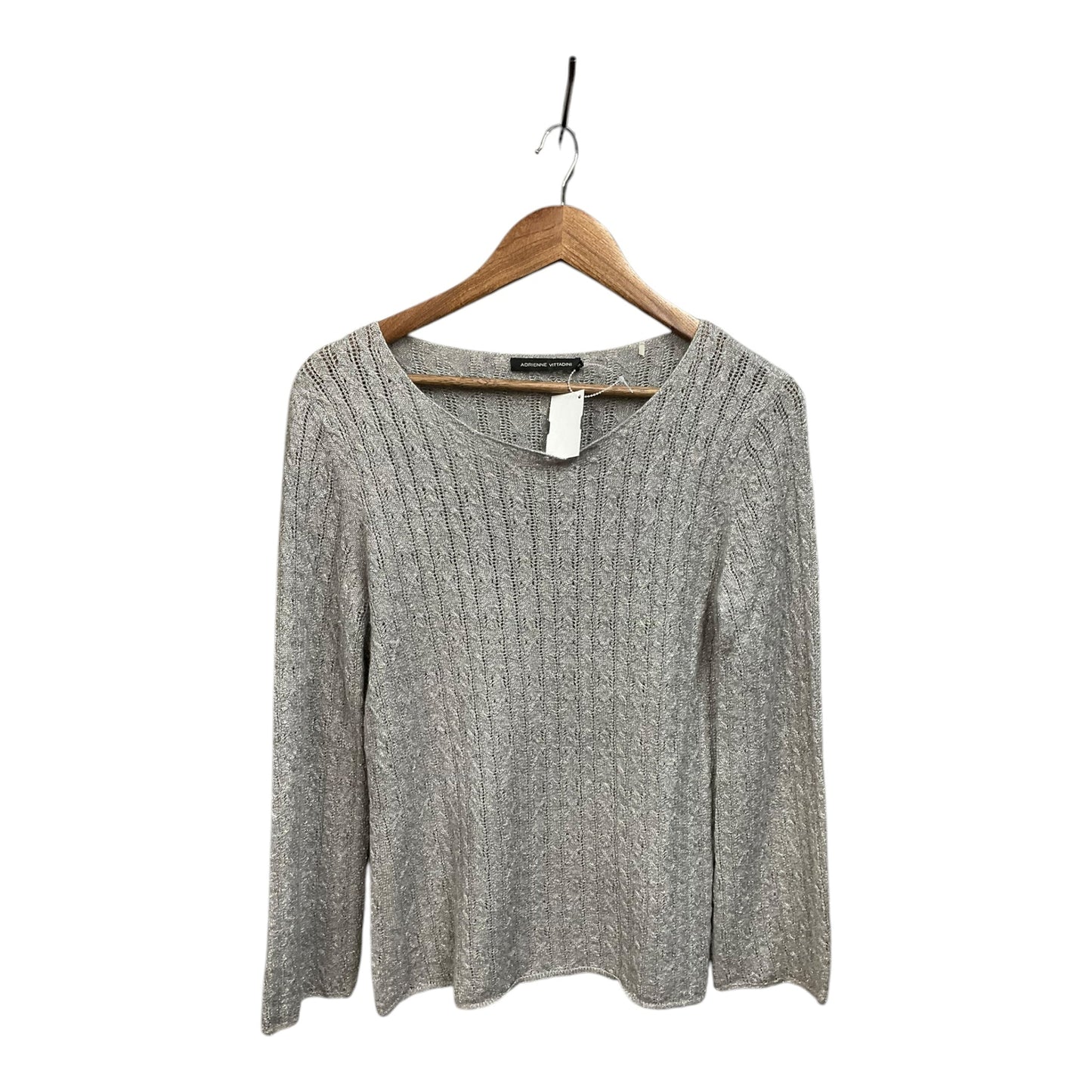 Sweater By Adrienne Vittadini In Grey, Size: S