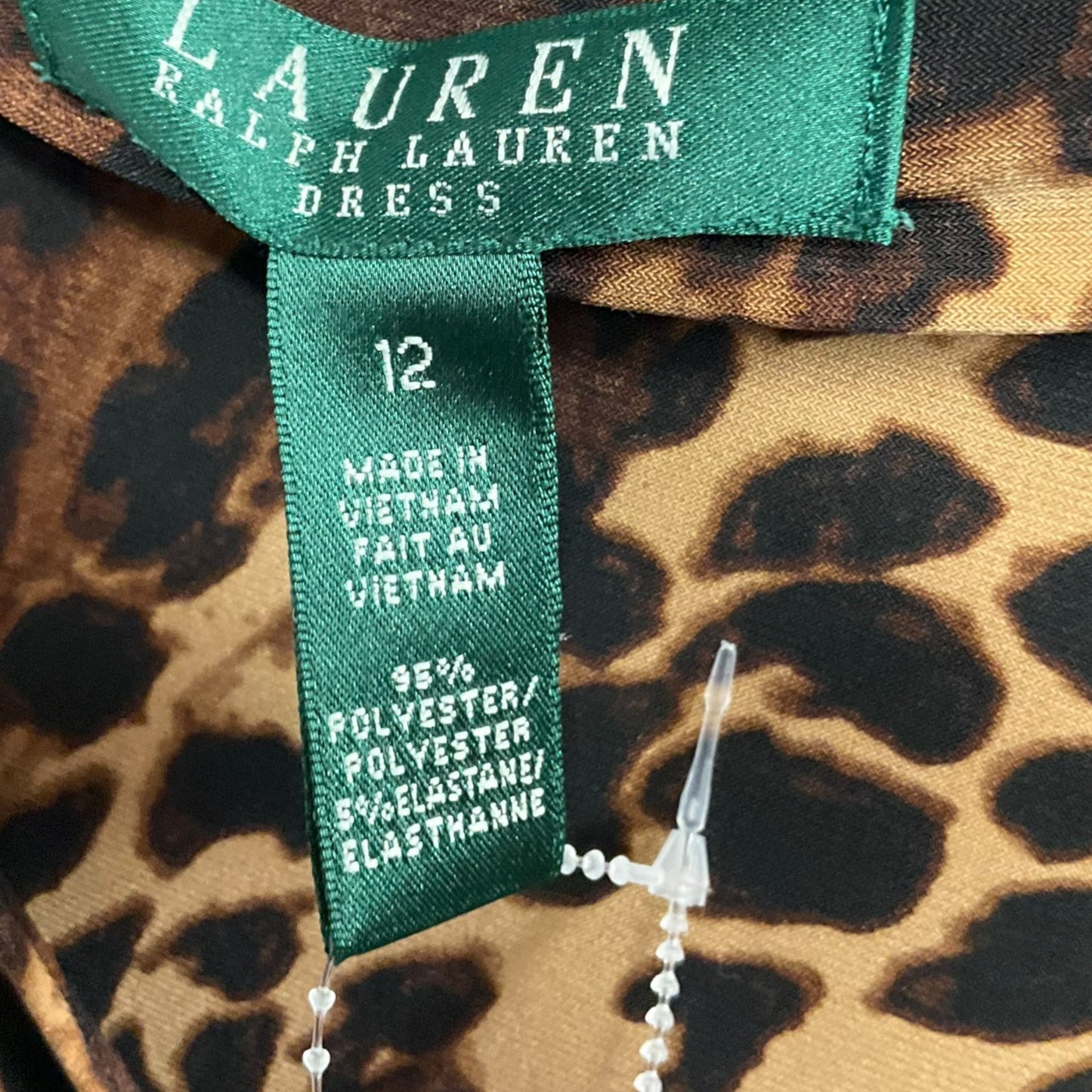 Dress Casual Midi By Lauren By Ralph Lauren In Animal Print, Size: L