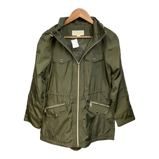 Jacket Windbreaker By Michael By Michael Kors In Green, Size: M