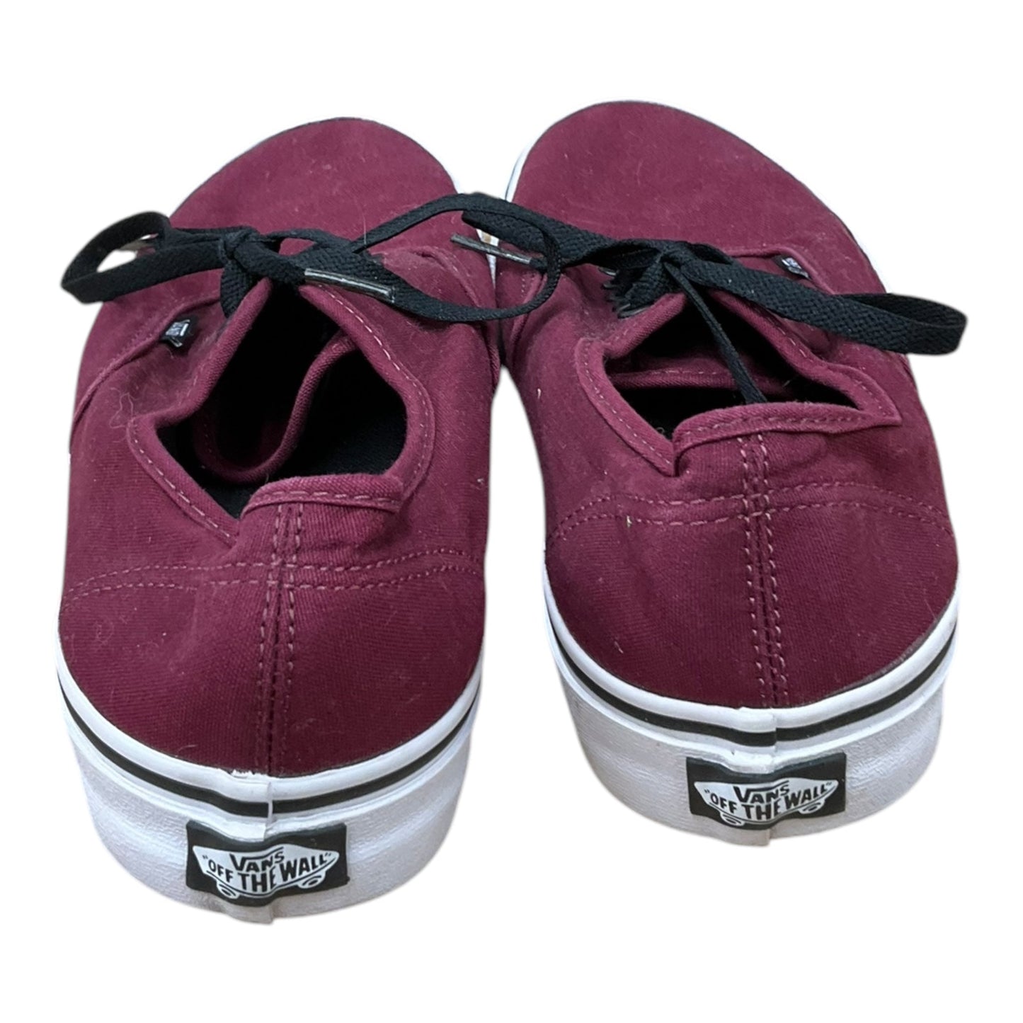 Shoes Sneakers By Vans In Maroon, Size: 10