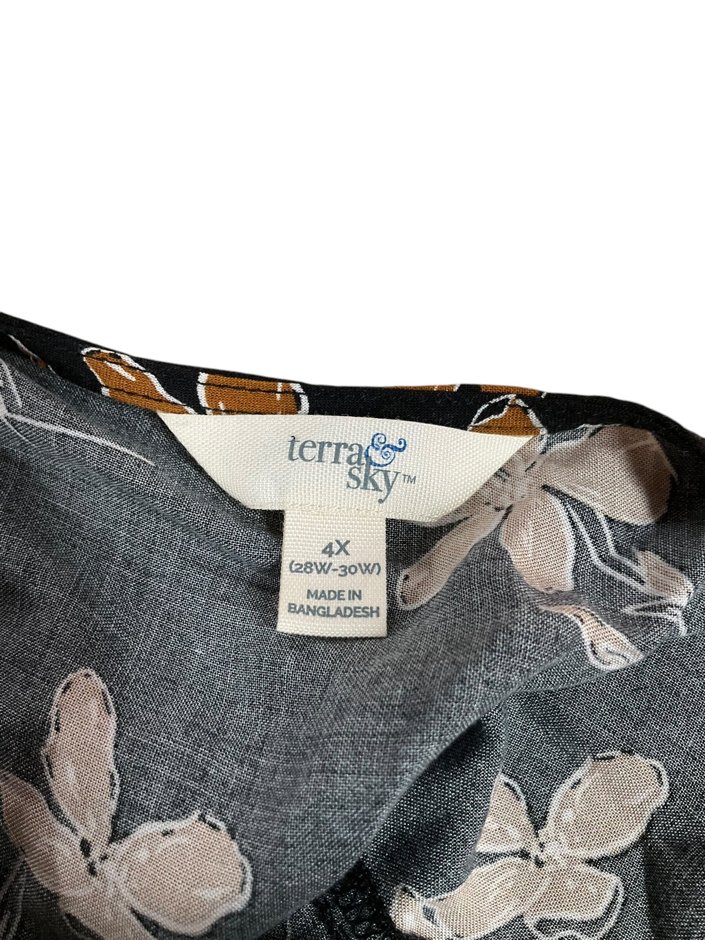 Blouse Short Sleeve By Terra & Sky  Size: 4x