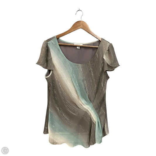 Top Short Sleeve By Dressbarn In Grey, Size: Xl