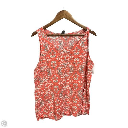 Top Sleeveless By Eddie Bauer In Coral, Size: Xl