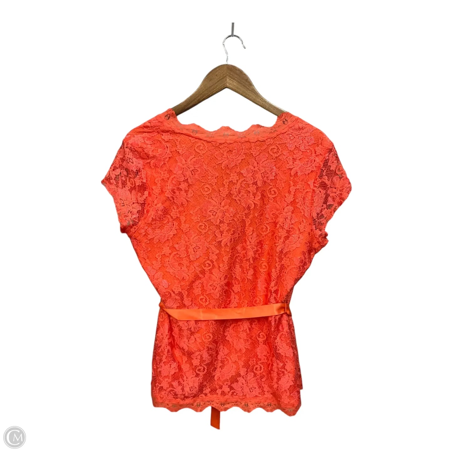 Top Short Sleeve By Maurices In Coral, Size: Xl