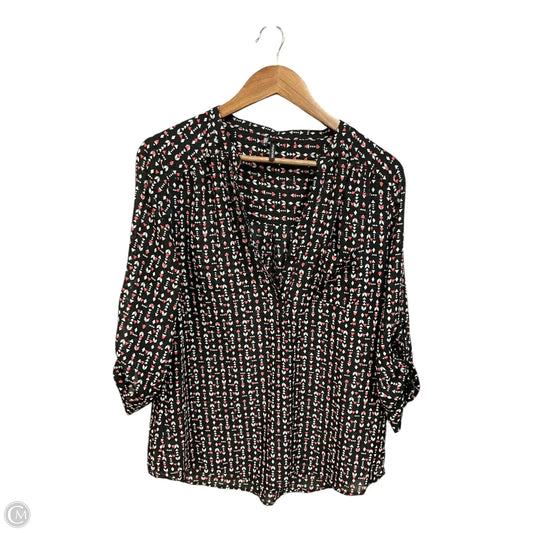 Top Long Sleeve By Maurices In Multi-colored, Size: L