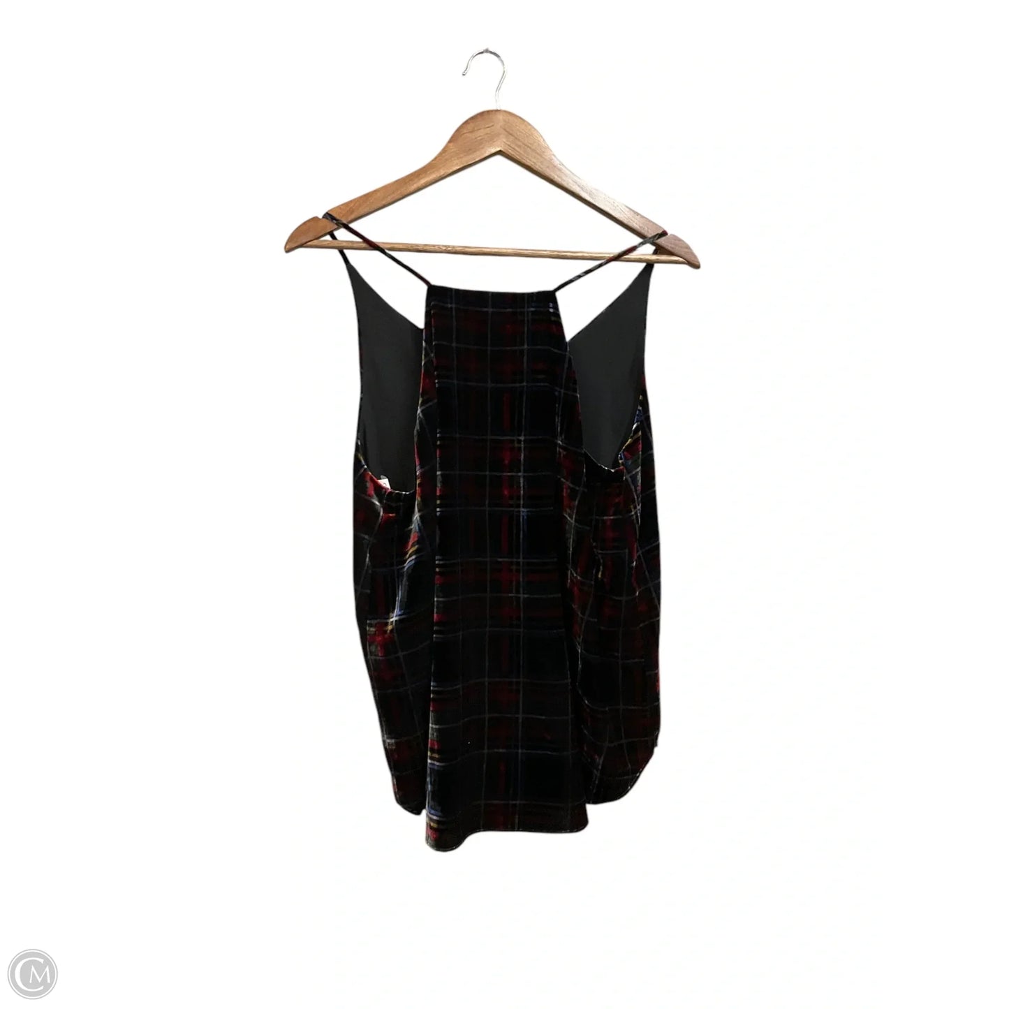 Top Sleeveless By Loft In Plaid Pattern, Size: M