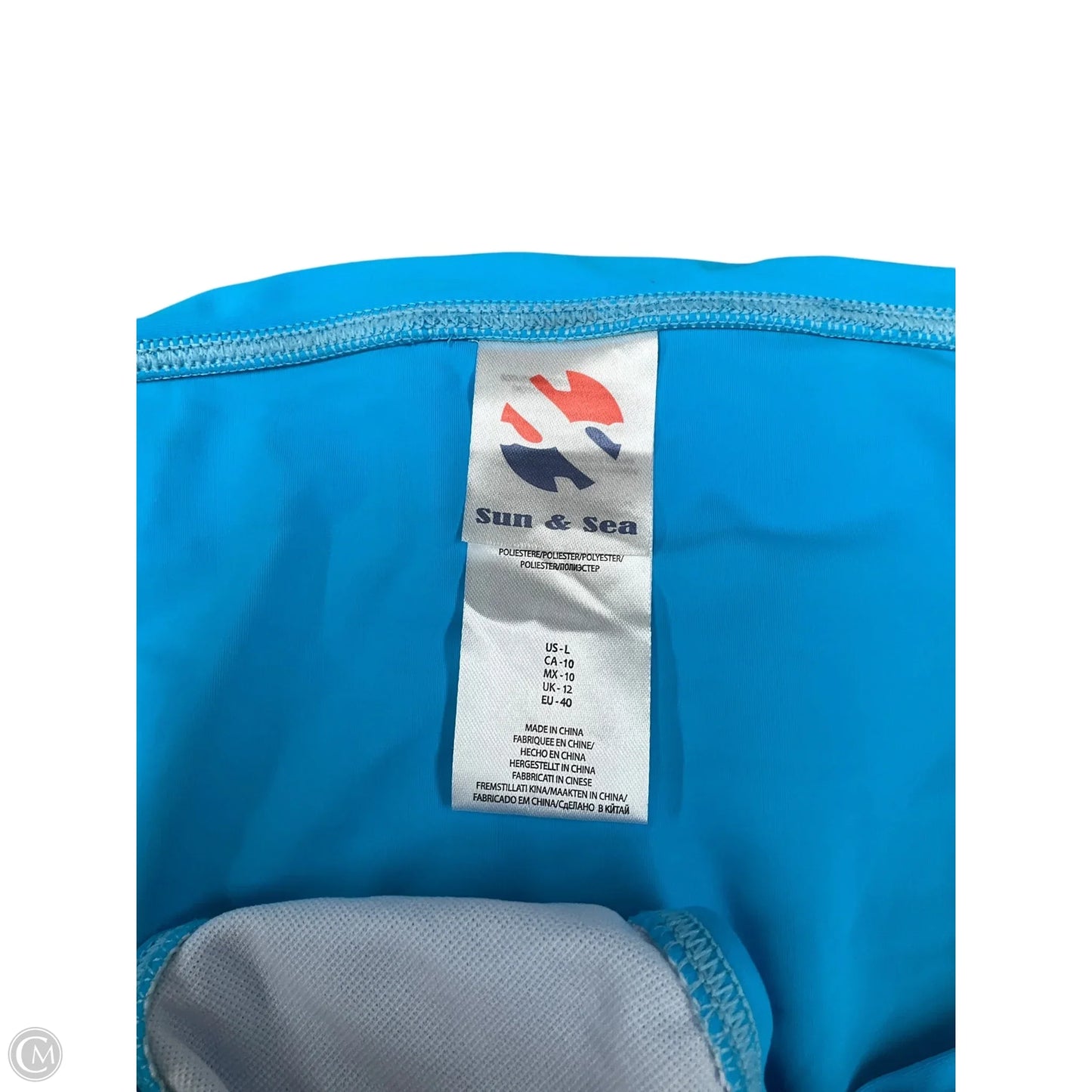 Swimsuit Bottom By Clothes Mentor In Blue, Size: L