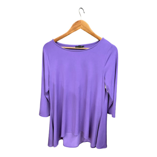 Top Long Sleeve By Alfani In Purple, Size: M