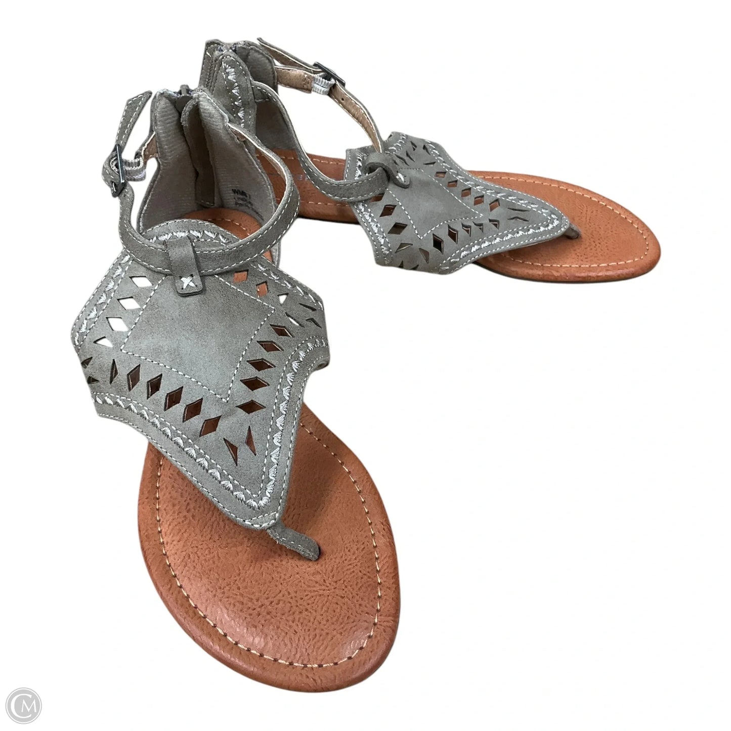 Sandals Flats By Report In Taupe, Size: 7