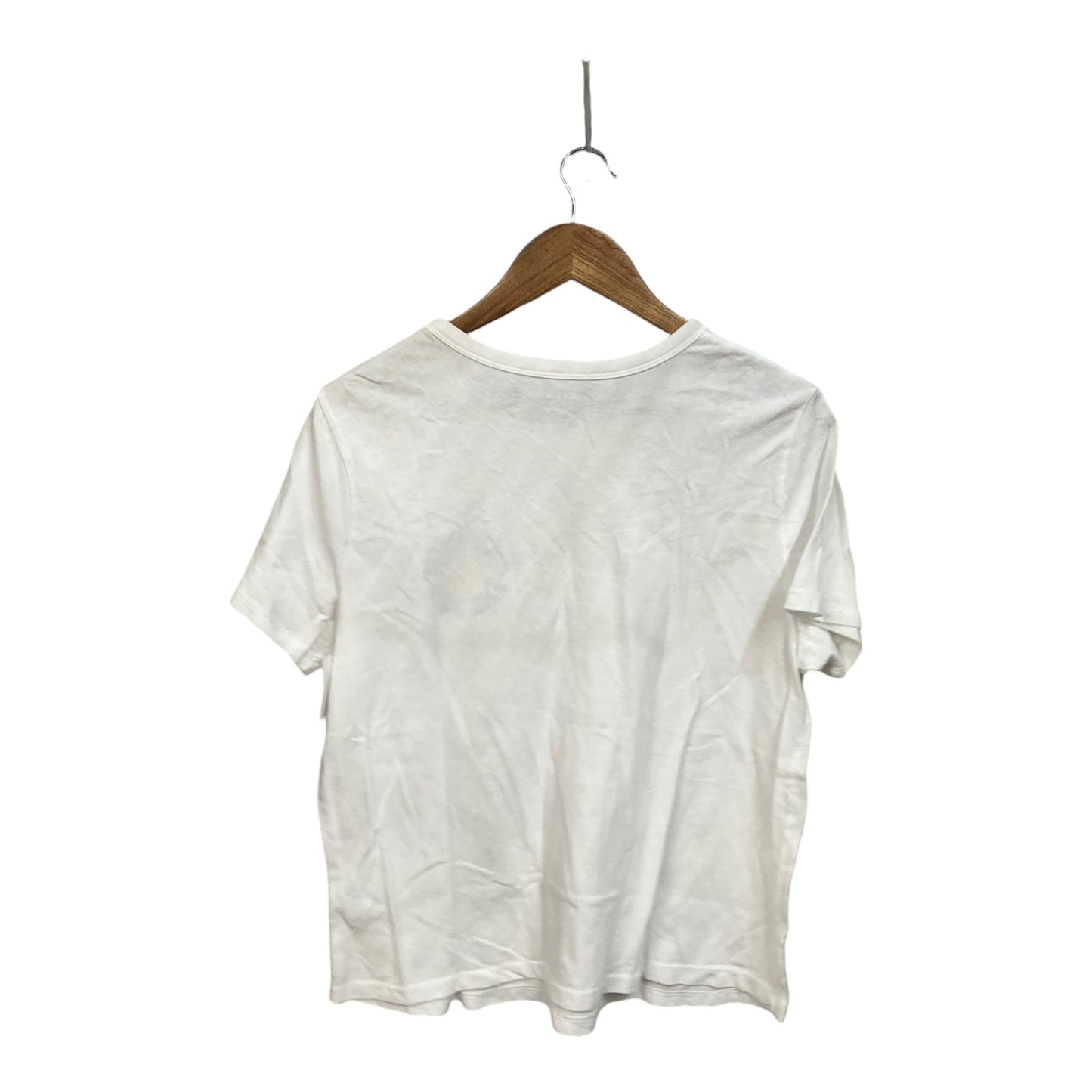 Top Short Sleeve By Old Navy In White, Size: L